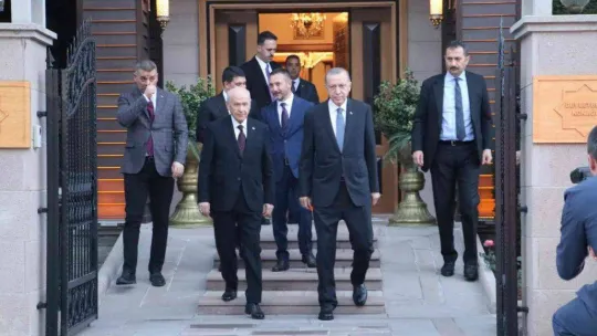 Cumhurbaşkanı Erdoğan'dan MHP Lideri Bahçeli'ye ziyaret