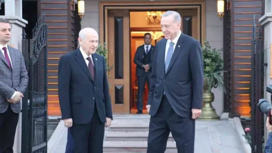 Cumhurbaşkanı Erdoğan'dan MHP Lideri Bahçeli'ye ziyaret