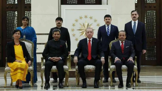 Cumhurbaşkanı Erdoğan, Hindistan Büyükelçisi Paul'u kabul etti