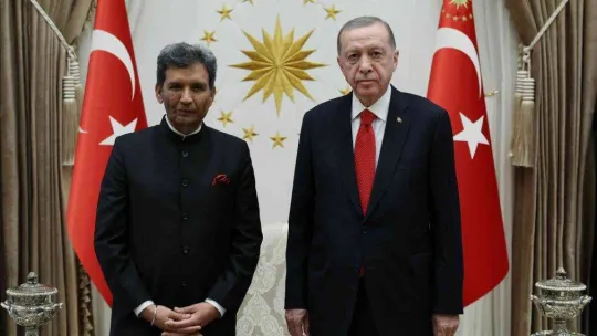Cumhurbaşkanı Erdoğan, Hindistan Büyükelçisi Paul'u kabul etti