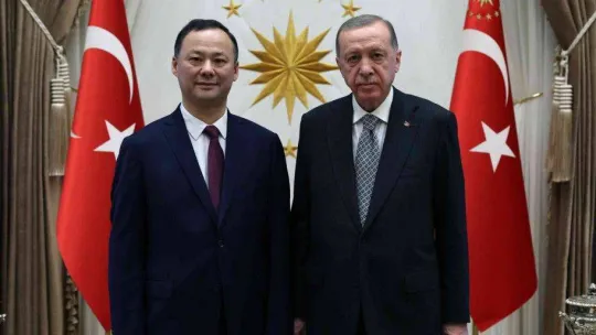 Cumhurbaşkanı Erdoğan, Kırgızistan Büyükelçisi Ruslan Kazakbaev'i kabul etti