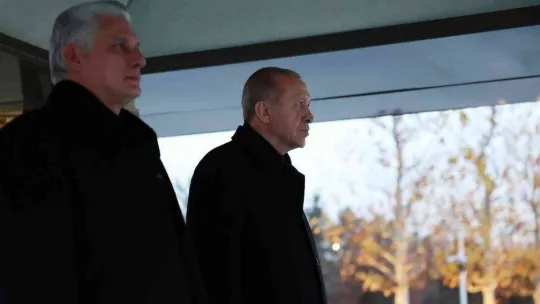 Cumhurbaşkanı Erdoğan, Küba Devlet Başkanı Bermudez'i resmi törenle karşıladı