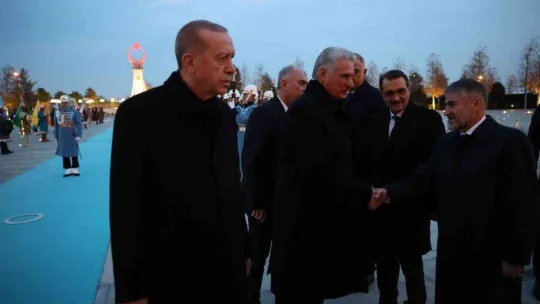 Cumhurbaşkanı Erdoğan, Küba Devlet Başkanı Bermudez'i resmi törenle karşıladı