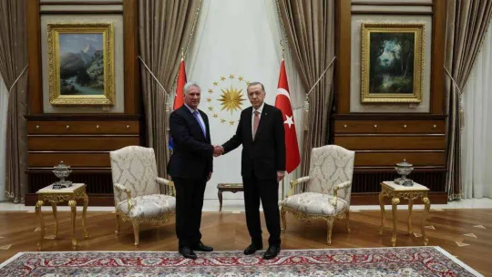 Cumhurbaşkanı Erdoğan, Küba Devlet Başkanı Bermudez'i resmi törenle karşıladı