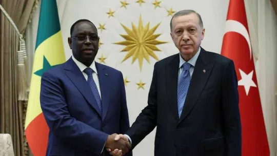 Cumhurbaşkanı Erdoğan, Senegal Cumhurbaşkanı Sall ile bir araya geldi