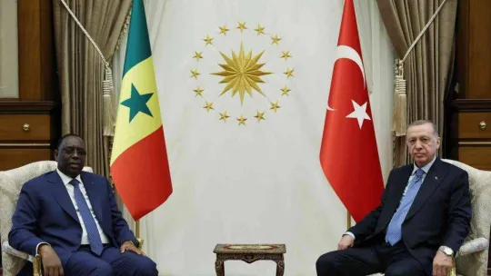 Cumhurbaşkanı Erdoğan, Senegal Cumhurbaşkanı Sall ile bir araya geldi