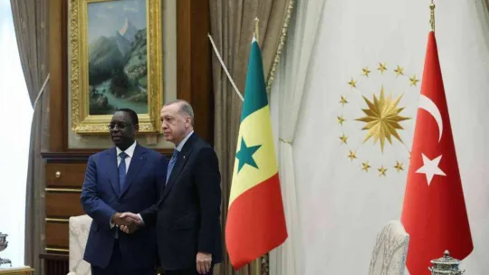 Cumhurbaşkanı Erdoğan, Senegal Cumhurbaşkanı Sall ile bir araya geldi
