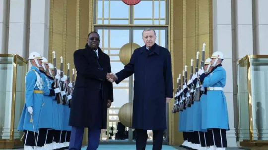 Cumhurbaşkanı Erdoğan, Senegal Cumhurbaşkanı Sall ile bir araya geldi