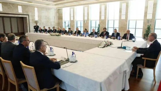 Cumhurbaşkanı Erdoğan, TFF Başkanı Büyükekşi'yi kabul etti