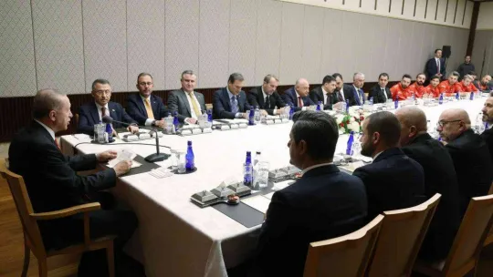 Cumhurbaşkanı Erdoğan, Türkiye Ampute Futbol Millî Takımı'nı kabul etti