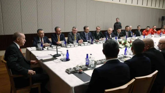 Cumhurbaşkanı Erdoğan, Türkiye Ampute Futbol Millî Takımı'nı kabul etti