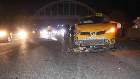 D-650'de feci kaza: Yolun karşısına geçmek isterken canından oldu