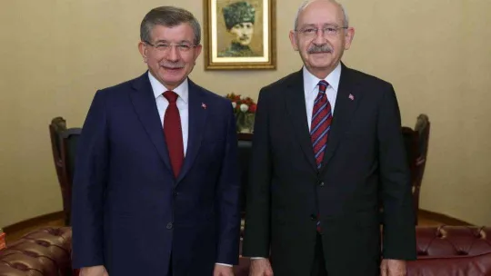 Davutoğlu, CHP Lideri Kılıçdaroğlu'nu ziyaret etti