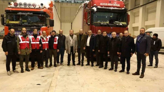 Deprem yardımları için Kayseri 1. OSB Fuar Alanında Yardım Koordinasyon Merkezi kuruldu