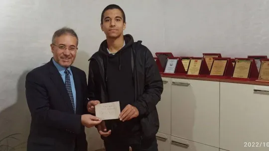 Dereceye giren öğrencilere ödülleri verildi