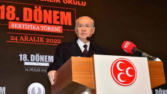 Devlet Bahçeli: 'Cumhur İttifakı ve Cumhurbaşkanlığı Hükümet Sisteminin devamından yanayız'