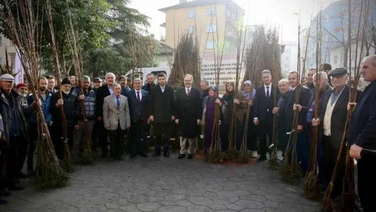 Devlet desteği ile çiftçilere 53 bin adet fidan dağıtıldı