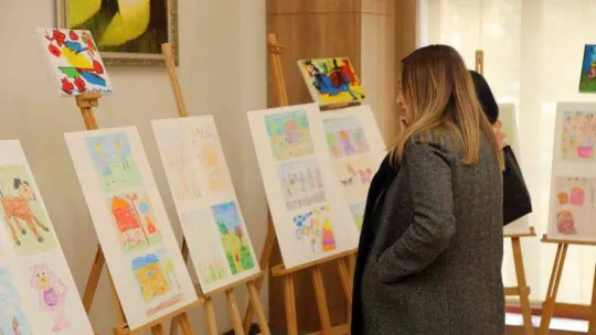 Dezavantajlı izcilerin eşsiz ve özel eserleri sergilendi