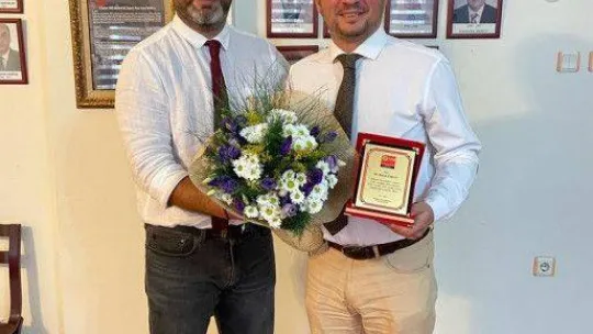 Dişhekimleri Oda Başkanı Burak Saran'a büyük onur