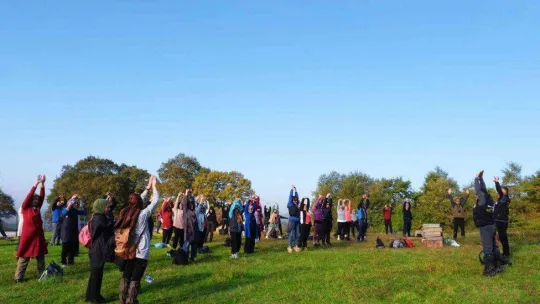 Doğa tutkunları sonbaharın her tonunu keşfetti