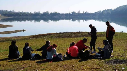 Doğa tutkunları sonbaharın her tonunu keşfetti