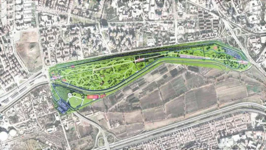 Doğal Yaşam ve Atatürk Çocukları Parkı'nın yapımı sürüyor
