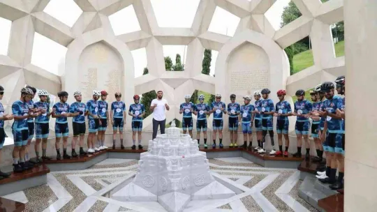 Doğuştan 2 bacağı olmayan, sporcu Şehit Ömer Halisdemir anısına pedal çevirdi
