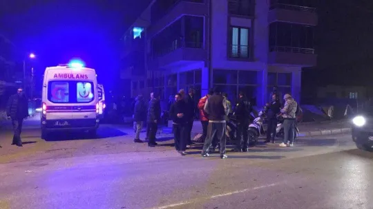 Domino's Pizza kuryesinin yaralandığı kaza kamerada