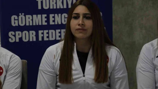 Dünya şampiyonu Golbol Kadın Milli Takımı, basın toplantısında bir araya geldi