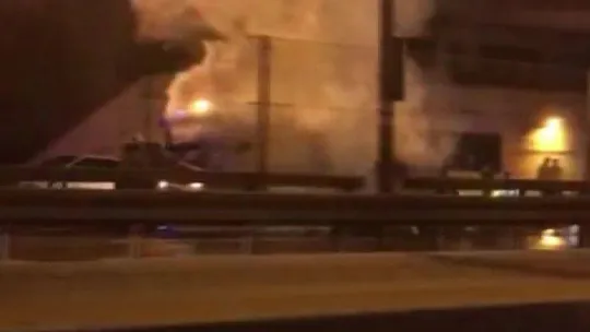 E-5'te otomobil yangını