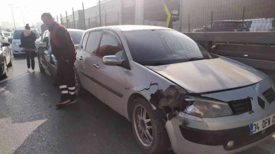 E-5'te zincirleme kaza:2 kişi yaralı