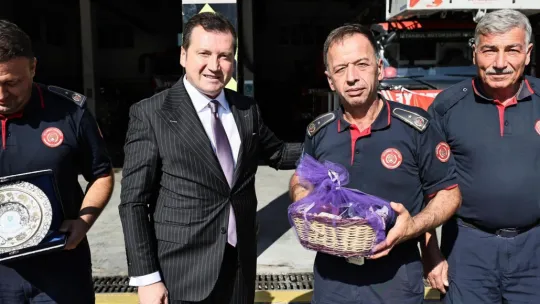 Başkan Balcıoğlu Silivri İtfaiye İstasyonu'nu Ziyaret Etti