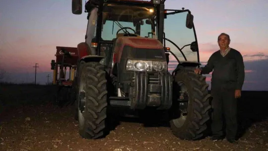 Edirne çiftçisi tarlalarda buğday ekimi mesaisini tamamladı