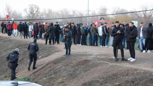 Edirne'de amatör ligde ortalık savaş alanına döndü