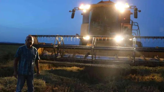 Edirne'de beyaz altın çeltik hasadı başladı