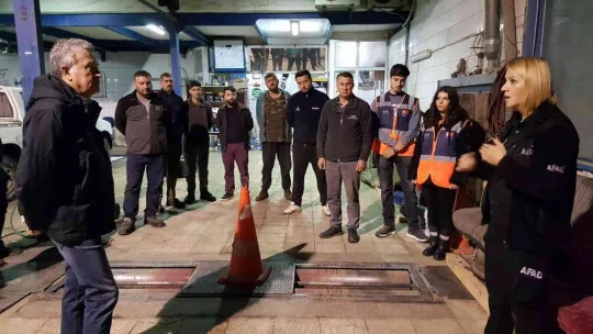 Edirne'de fırıncılar ve sanayi ustaları çalışırken tatbikata yakalandı