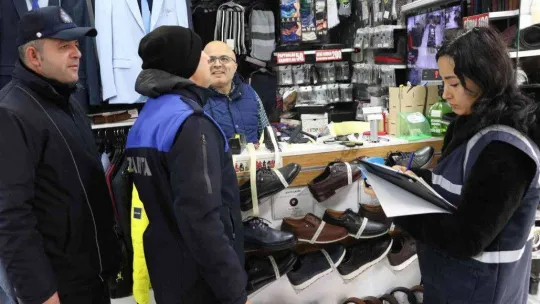 Edirne'de fiyat etiket denetimi yapıldı