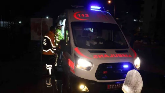 Edirne'de motosikletten düşen kurye yaralandı