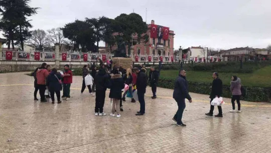 Edirne'de sağanak etkili oldu