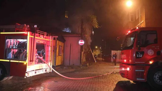 Edirne'de tek katlı evde yangın