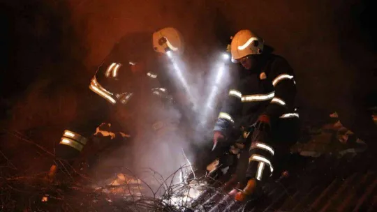 Edirne'de tek katlı evde yangın