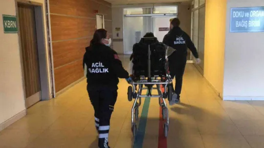 Edirne'de tır sürücüsünün piknik tüpü patladı: 1 yaralı