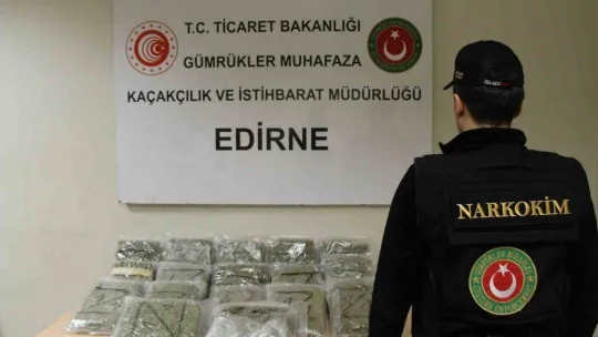 Edirne'de uyuşturucu operasyonu: 22 şüpheli yakalandı