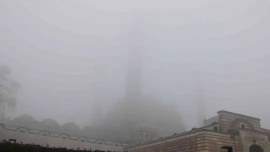 Edirne'de yoğun sis etkili oluyor