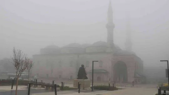 Edirne'de yoğun sis etkili oluyor