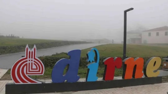 Edirne'de yoğun sis etkili oluyor