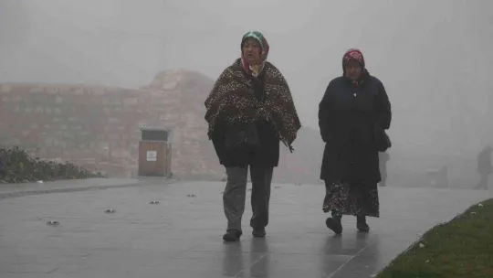 Edirne'de yoğun sis etkili oluyor