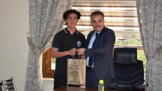 Edremit'te BİGEP sınavında dereceye giren öğrenciler ödüllendirildi