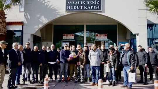 Ege'de suyun iki yanından futbol dostluğu