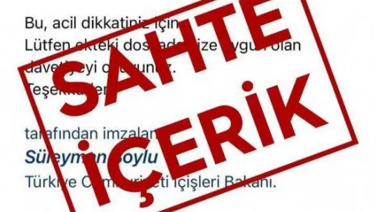 EGM'den Bakan Soylu ve EUROPOL ismi ile gönderilen mailler hakkında uyarı